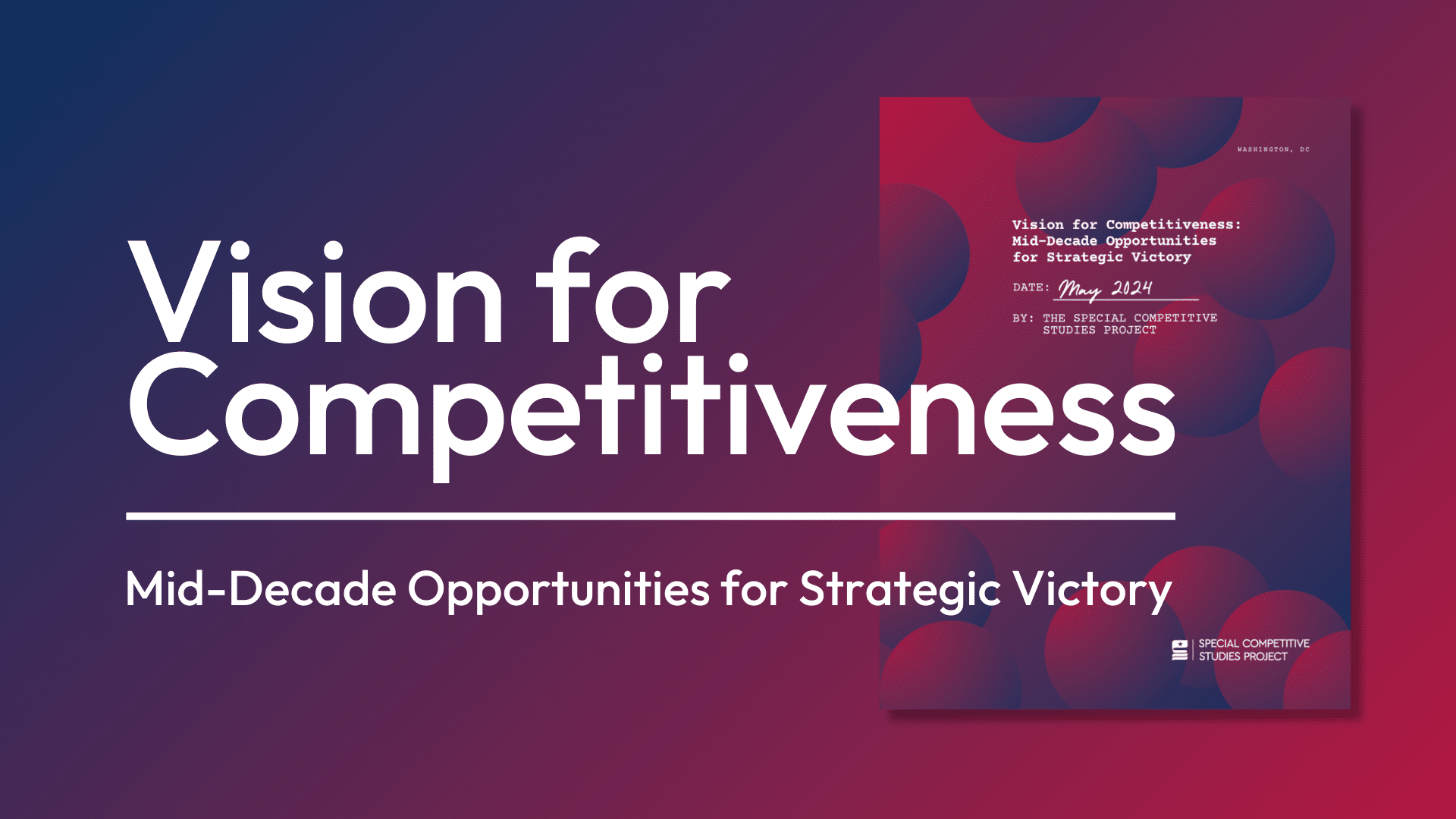 Read more about the article New Report Outlines a Vision for Competitiveness